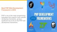 Best PHP Development Framework in 2018