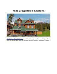 Ahad  Hotels Group