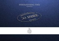 30 Jahre Jubiläumsbroschüre | 30 years of the hotel’s history