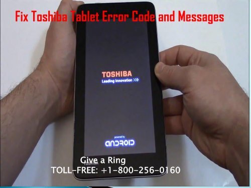 Fix Toshiba Error Code and Messages