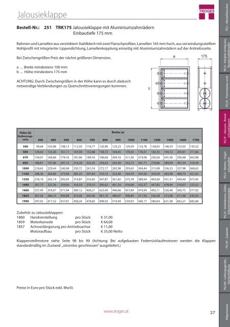 Preisliste 2018 TROGES