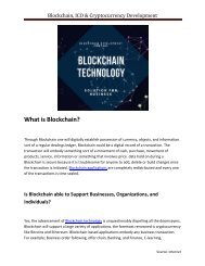 Blockchain, ICO and Cryptocurrency Development Company
