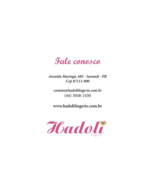 Catálogo Hadoli Lingerie - Coleção 2018 - Edição 11