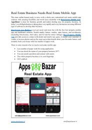 Real Estate Business Needs Real Estate Mobile App