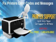 Fix Printers Error Codes and Messages