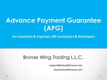 Advance Payment Guarantee