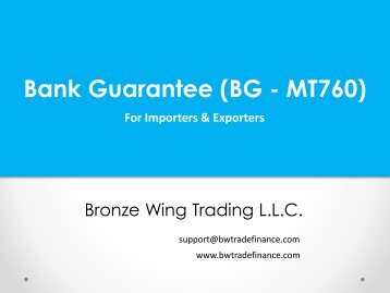 Bank Guarantee MT 760