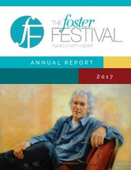 Foster Festival Annual Report 2017