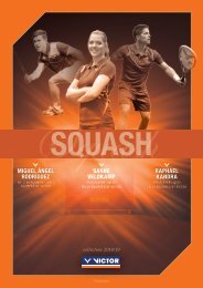 VICTOR Squashkatalog 2018-19