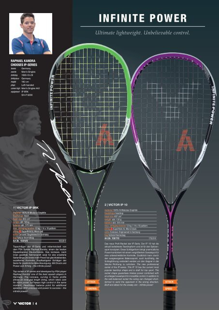 VICTOR Squashkatalog 2018-19