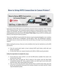 How to Setup WPS Connection in Canon Printer?