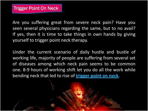 Lower Neck Trigger Points