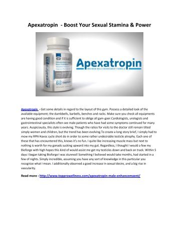  Apexatropin  - Improve Your Endurance & Erection Naturally