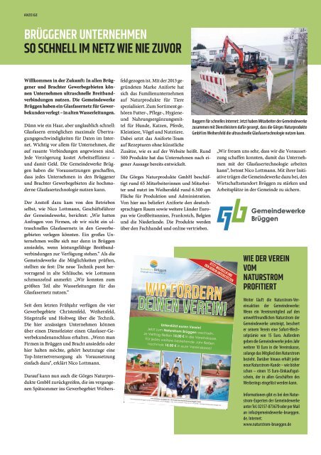 Stadtjournal Brüggen Februar 2018