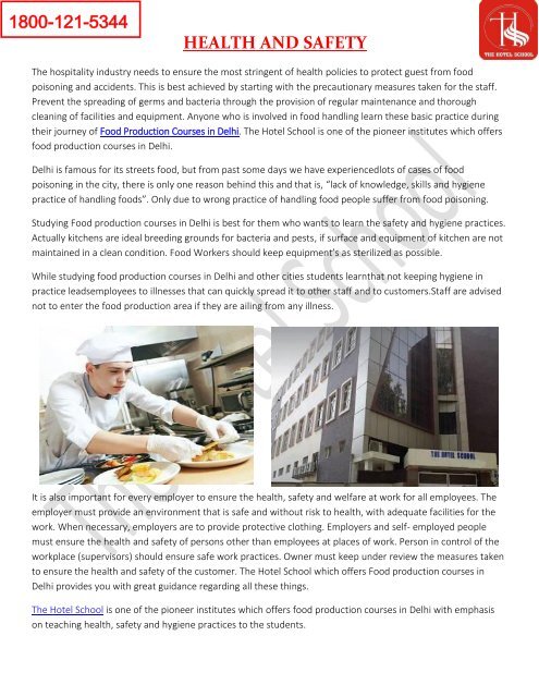 food-production-courses-in-delhi