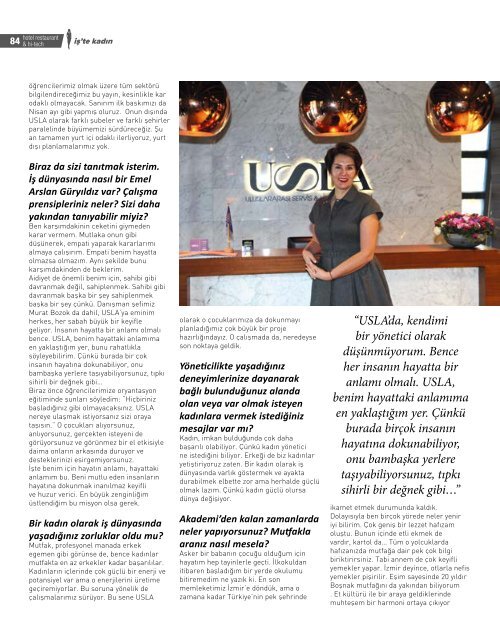 HOTEL RESTAURANT  MAGAZINE ŞUBAT 2018 SAYISI