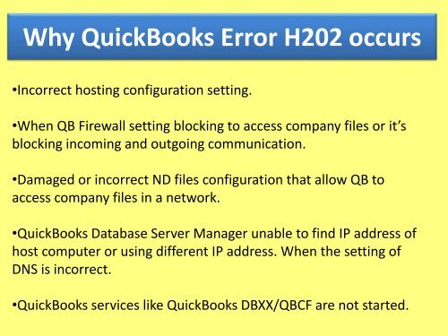 Call 1-888-909-0535 To Fix QuickBooks Error Code H202, H303, H101