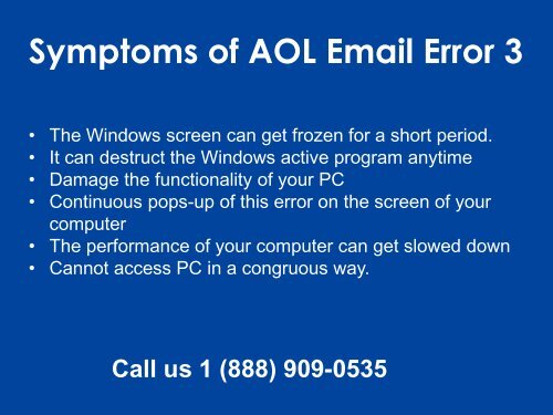 Fix AOL Email Error 3 Call 1-888-909-0535 AOL Support