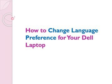 How to Change Language Preference for Your Dell Laptop