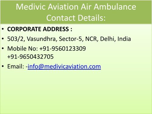 Hire Advanced Medical Facilities Air Ambulance Guwahati