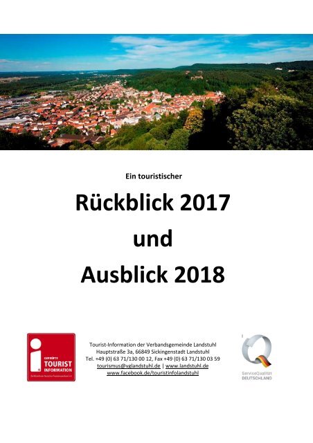 Touristischer Jahresbericht 2017 - VG Landstuhl