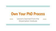 Own Your Ph.D. Process (1)