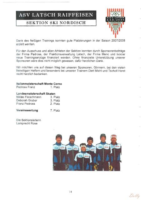 Geschichte der Sektion Langlauf ab 1997