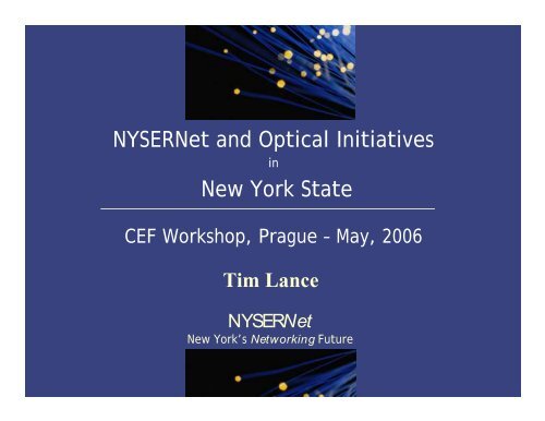 NYSERNet's New York City Metro Dark Fiber Network