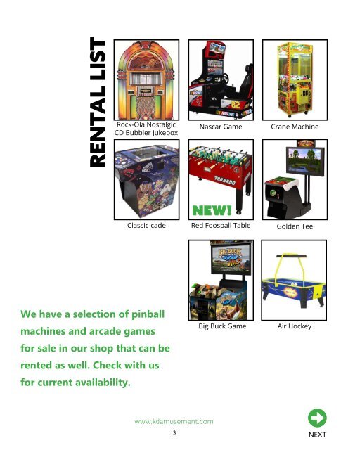 KD Game Room Supply Party Rentals