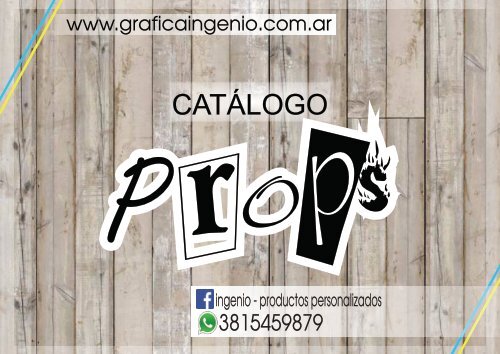 Catalogo Props Grafica Ingenio