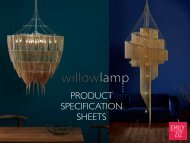 Willowlamp Specification Sheets