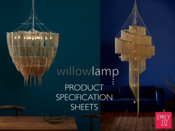 Willowlamp Specification Sheets