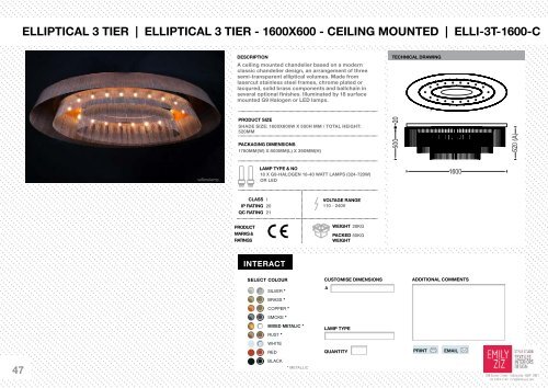 Willowlamp Specification Sheets