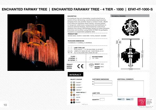 Willowlamp Specification Sheets