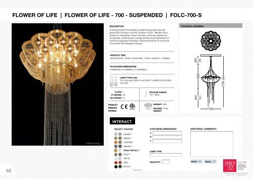 Willowlamp Specification Sheets