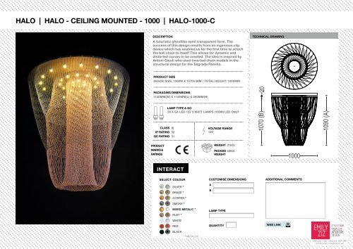 Willowlamp Specification Sheets