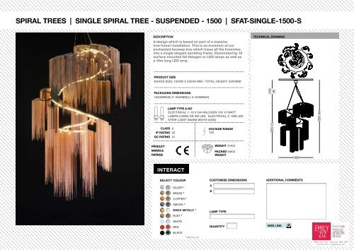 Willowlamp Specification Sheets