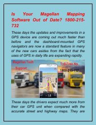 Is Your Magellan Mapping Software Out of Date 1800-215-732