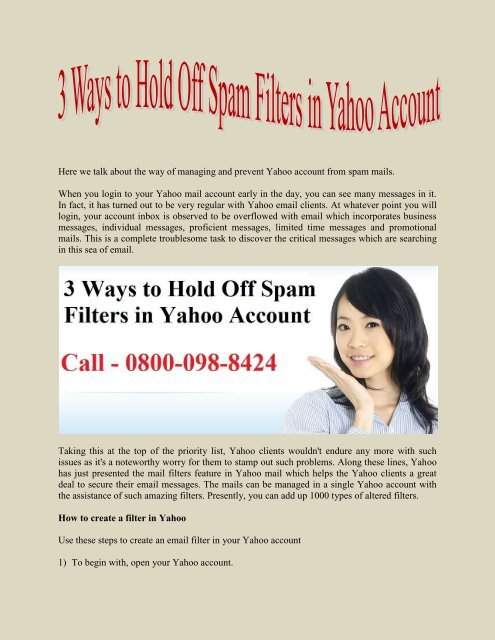 Yahoo Service Number