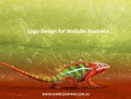 Logo Design for Website Australia - Chameleon Print Group 