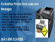 Fix Brother Printer Error code and Messages