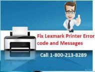 Fix Lexmark Printer Error code and Messages