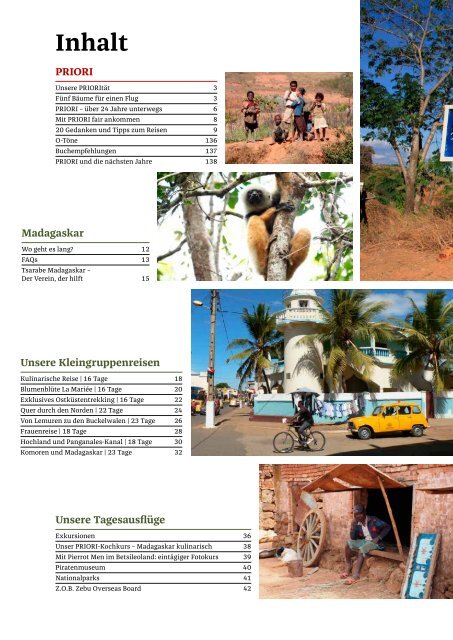 PRIORI Reisen Katalog 2018 - Madagaskar. Ganz schön anders.