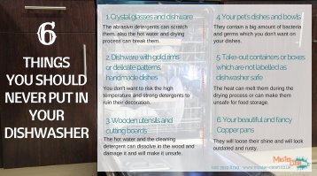 Things you should never put in your dishwasher