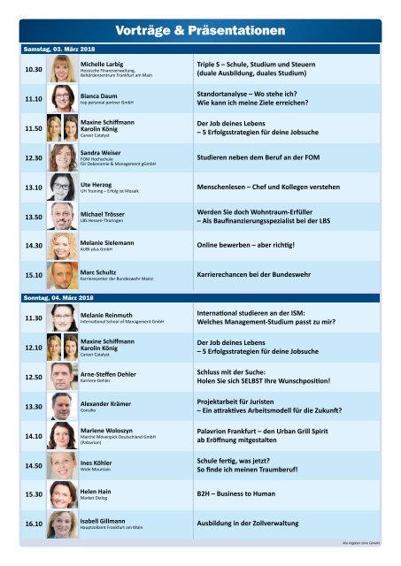 Der Messe-Guide zur 4. jobmesse frankfurt