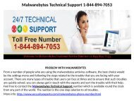 Malwarebytes  Customer support Number  1-844-894-7053