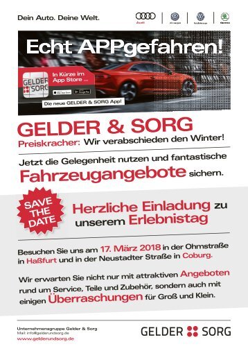 Fahrzeugangebote GELDER & SORG Februar 2018