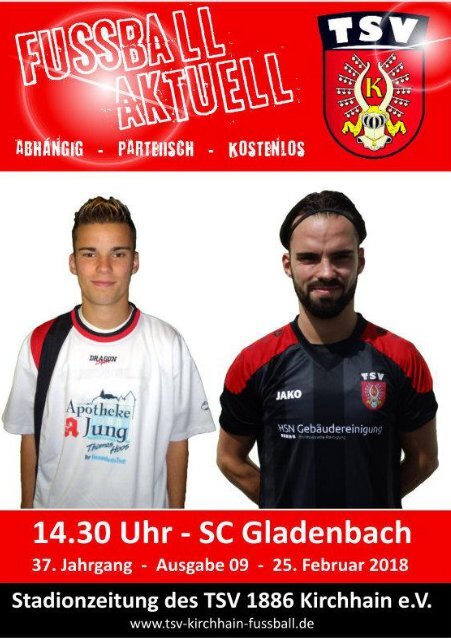 25.02.2018 - Stadionzeitung SC Gladenbach