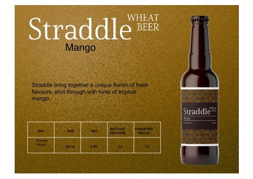 Straddle Belgian Style Flavoured Beer