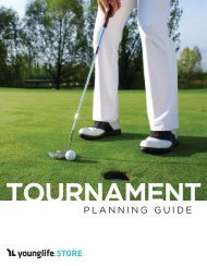 Young Life Golf Tournament Guide